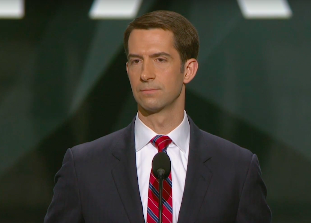 Senator Tom Cotton thinks the sentencing reform bill is too lenient.