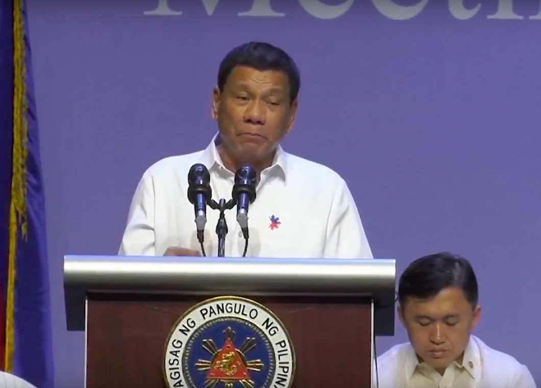 Philippines President Rodrigo Duterte says he used marijuana to stay awake.