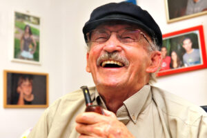 A man smokes medical Cannabis in nursing home Hadarim on July 17, 2011.Marijuana is illegal in Israel but medical use has been permitted since the early 1990s for patients pain-related illnesses