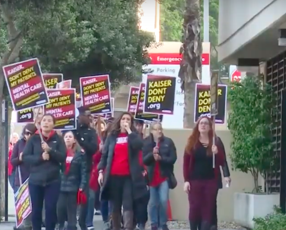 Mental Health Specialists began a 5-day strike in California over issues with Kaiser Permanente