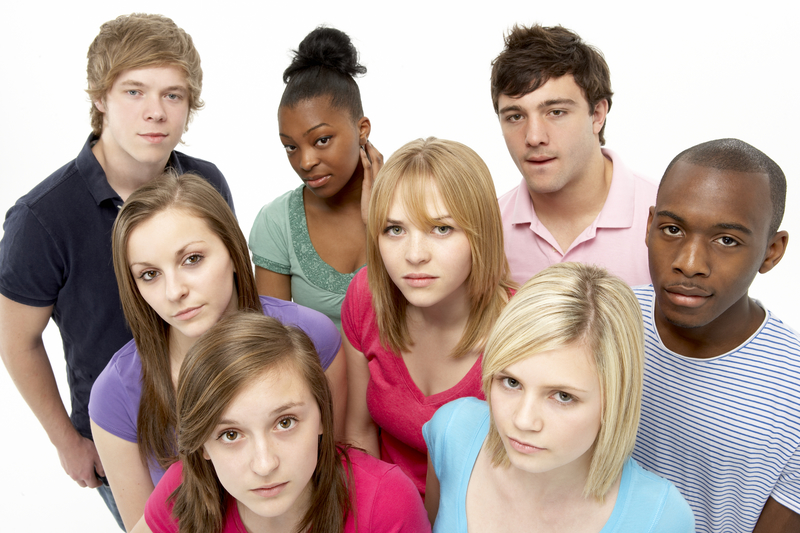 Group of teens generation z contemplating if AA is religious