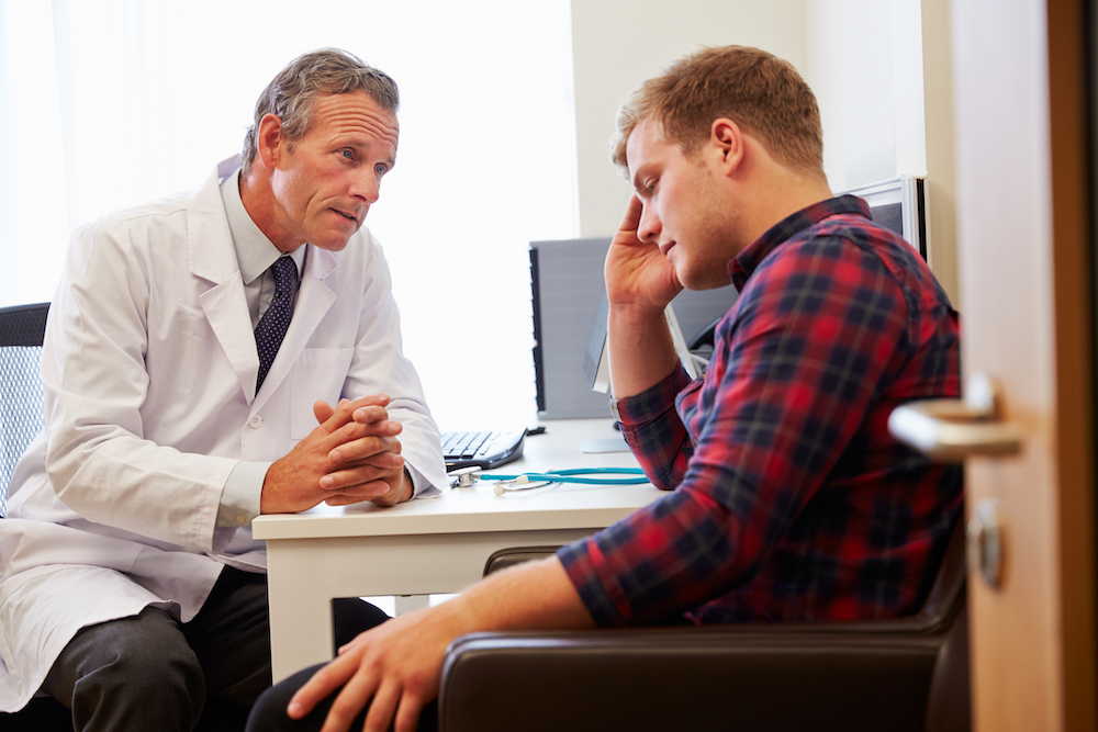 Doctor discussing depression with patient