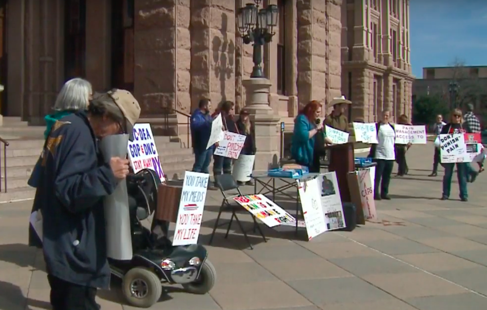 pain patients participating in the "Don't Punish Pain" rallies