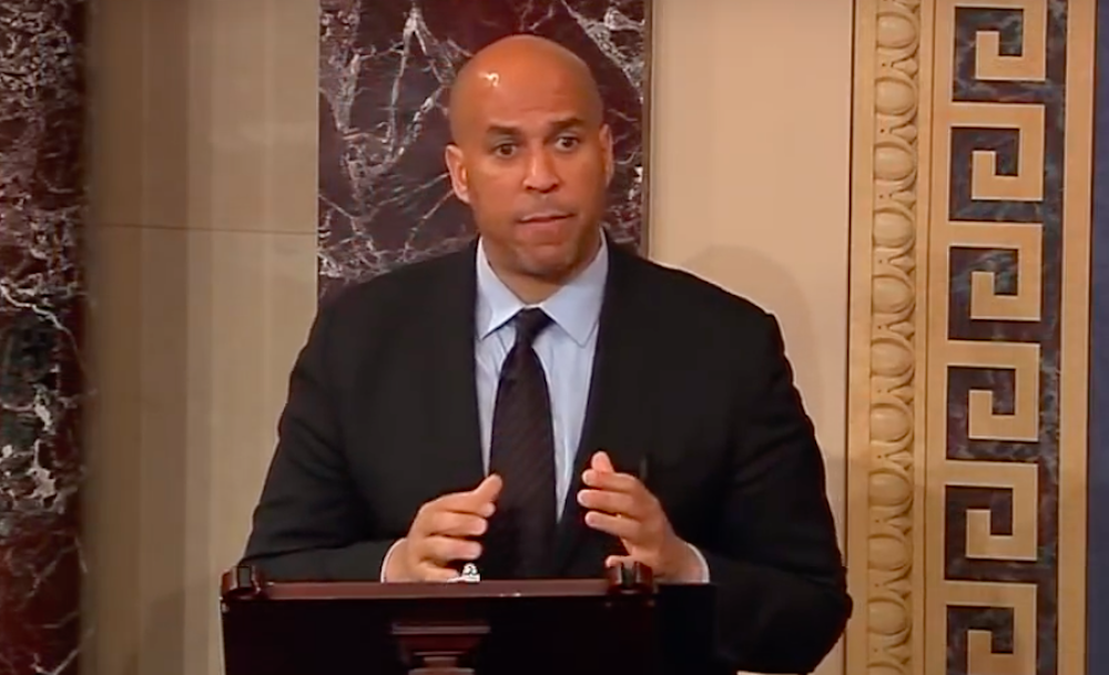 Cory Booker, a democrat running for president in 2020, discussing marijuana