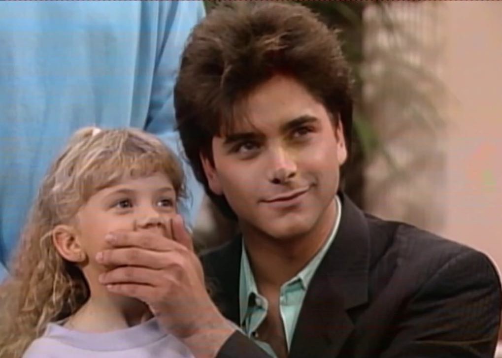 John Stamos and Jodie Sweetin on Full House.