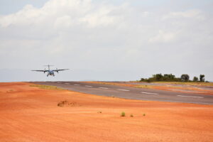 small plane landing in Venezuela