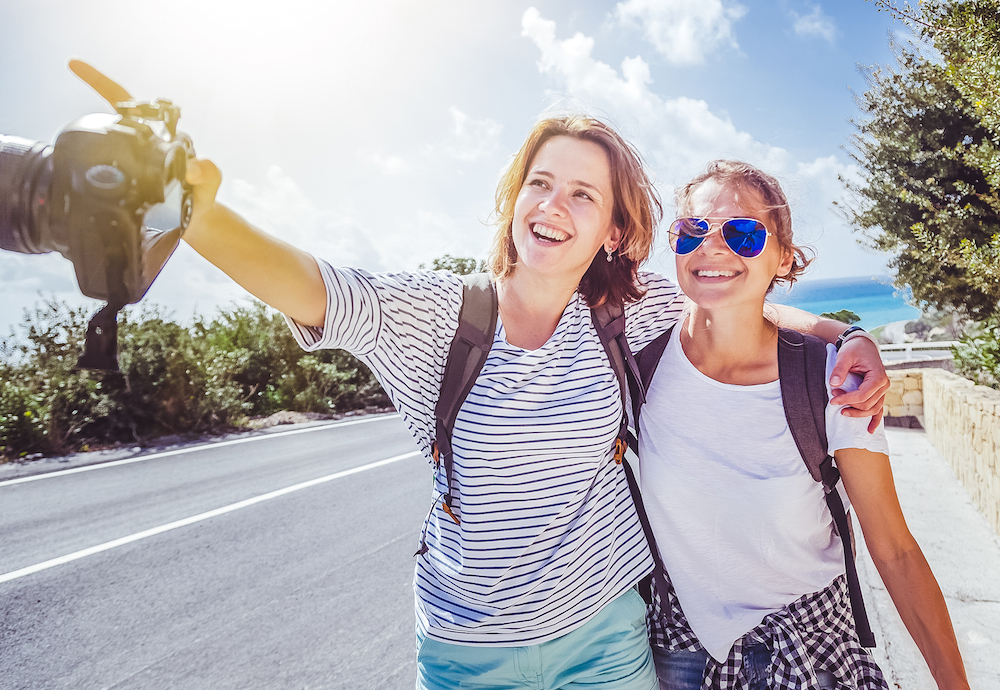 sober women traveling