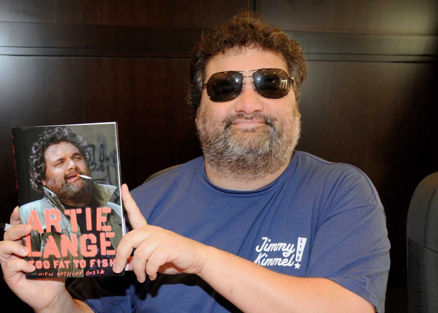 Artie Lange of the Howard Stern Show signing his new book Too Fat To Fish at the Barnes and Noble Bookstore at The Grove in Los Angeles CA.