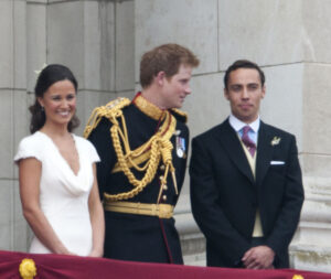 Kate Middleton, Prince Harry and James Middleton