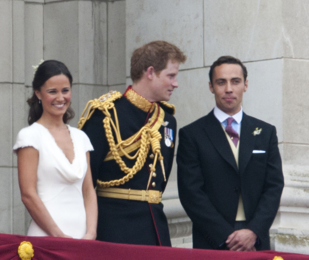 Kate Middleton, Prince Harry and James Middleton