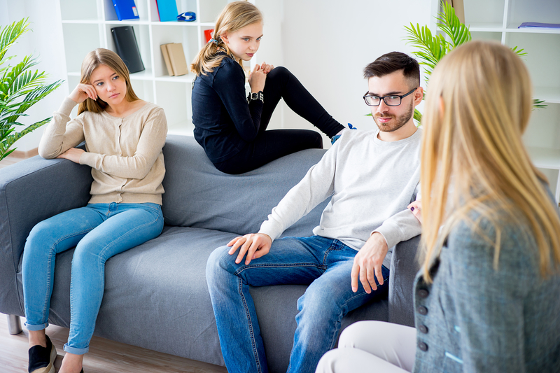 a family doing an intervention