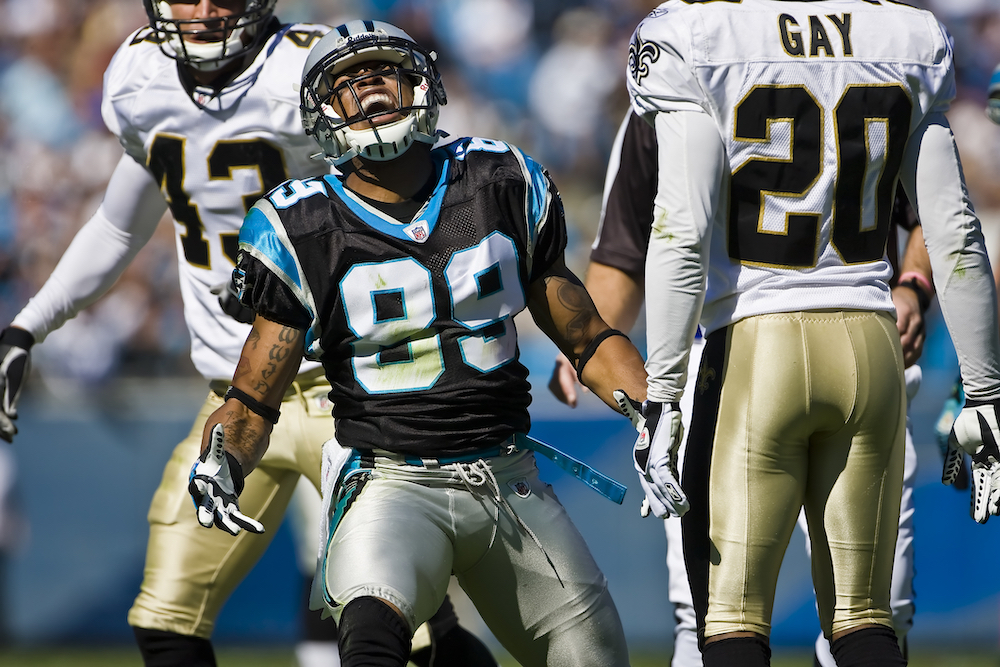 NFL players on the field