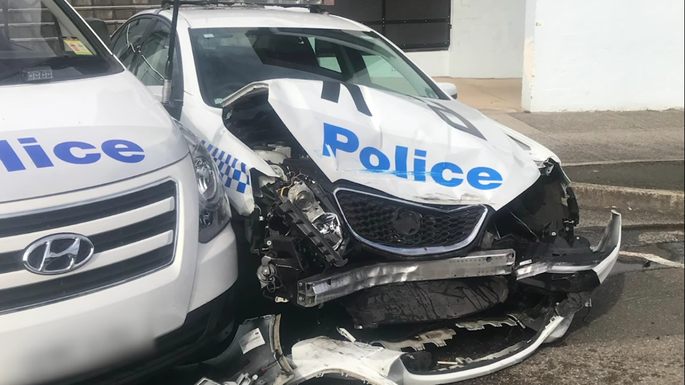A man has been charged after more than 270kg of methylamphetamine was located in a van after it crashed into a parked police vehicle in Sydney’s north west yesterday.