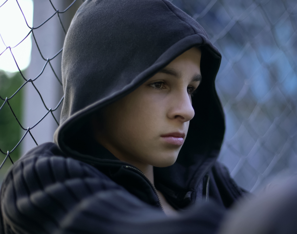 teen with depression