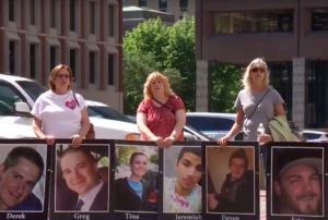 families, activists protesting at Massachusetts hearing