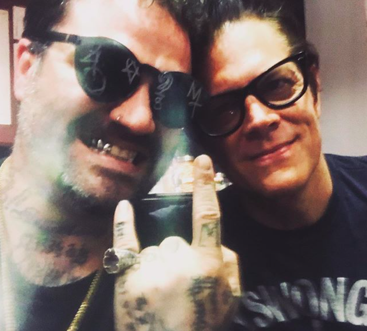 Bam Margera with Johnny Knoxville