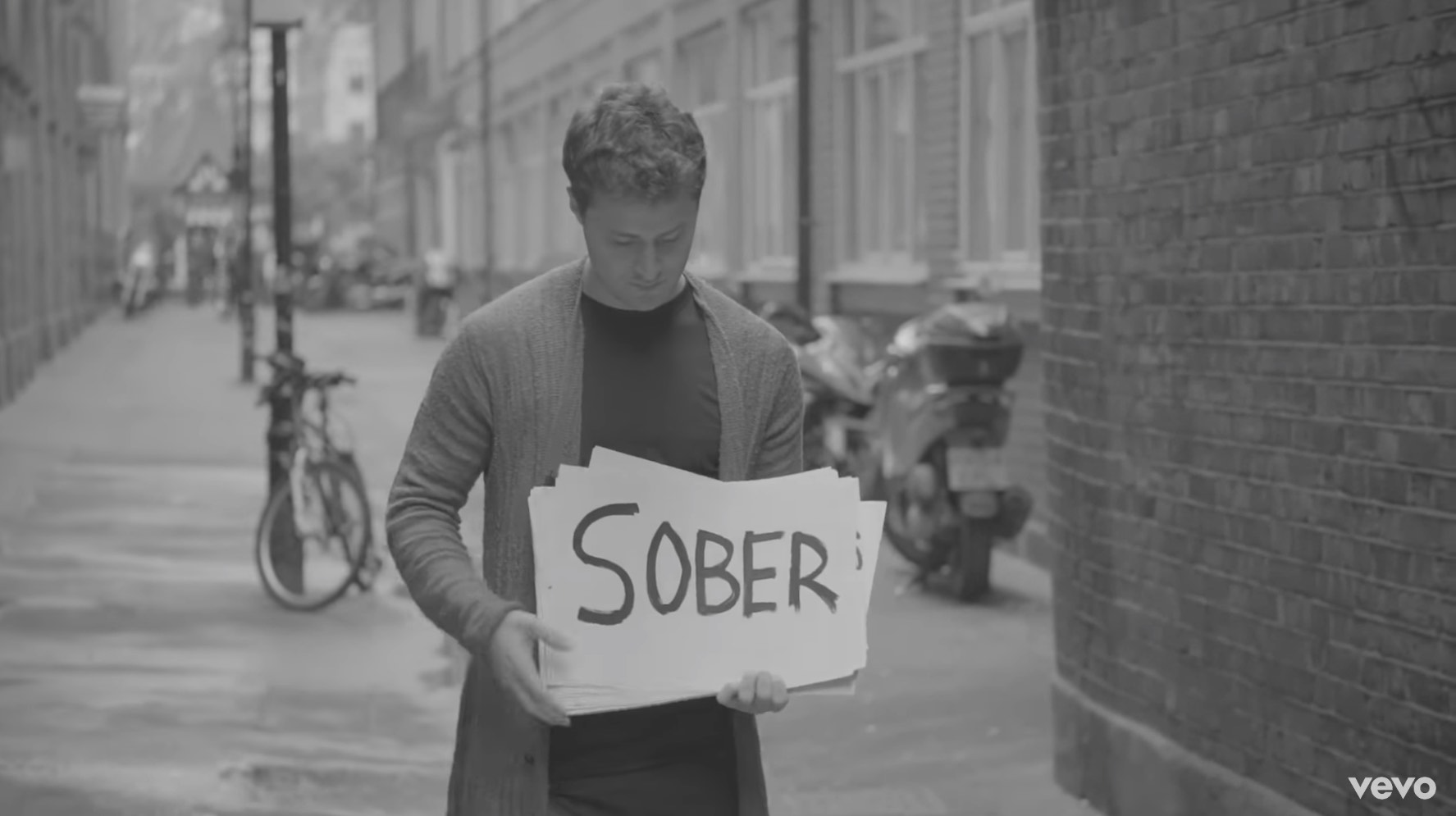 Screenshot from video for "I Took a Pill in Ibiza" by Mike Posner