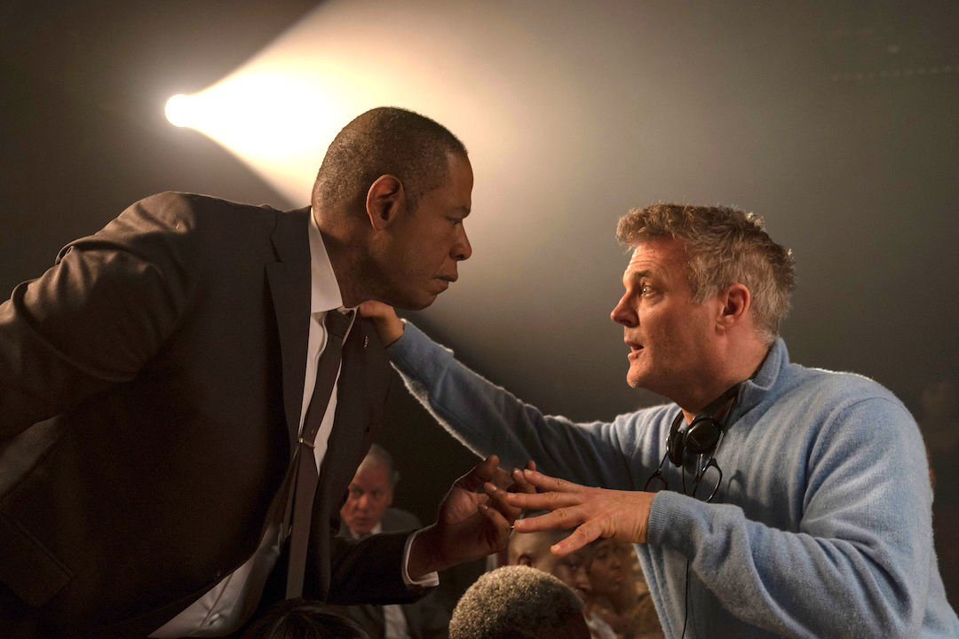 Chris Brancato Giving Direction to Forest Whitaker in "Godfather of Harlem"