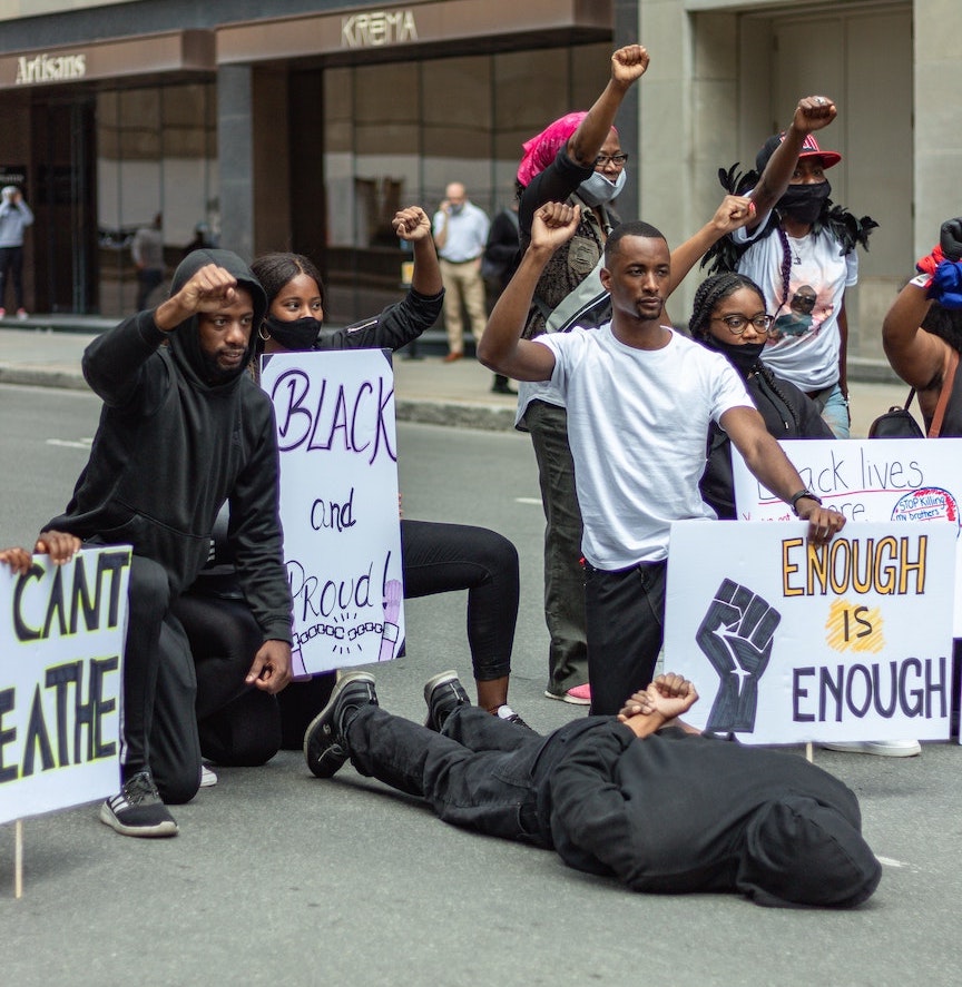 Black Lives Matter protest in Quebec, Canada